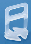 PLASTIC TILE CLIP 1MM - WHITE